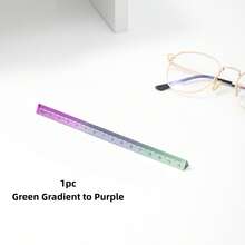 1pc/4pcs Gradient Transparent Acrylic Triangle Ruler, 15cm Colorful Transparent Three-Scale Straight Ruler, Minimalist Aesthetic Measuring Stationery, Suitable For Students, Office, Planner Enthusiasts And Craft Lovers - Ruler - View 12