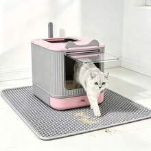 One EVA Cat Litter Pad, Double-Layered And Integrated With A Single Opening, Washable And Sand-Controlling Pad, Suitable For Indoor Use In Cats. 1.2 Cm Thick Cat Litter Box Pad. - Multicolor - View 2