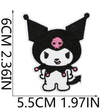 Sanrio Cartoon Embroidered Patch Set Cute Hello Kitty Kuromi KawDIY Appliques For Clothes Jackets Backpack Jeans Decor Accessories - Multicolor - View 8