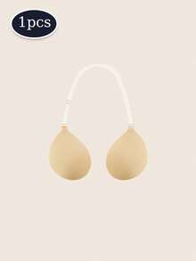 1pc Women's Invisible Adhesive Spaghetti Strap Round Neck Bra, Invisible Lift Bra. Transparent Straps. Soft And Comfortable, Perfect For Camisole, Backless Tops, Party And Daily Wear. - Multi-color - View 16