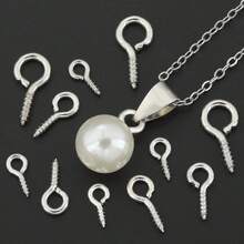 150/300pcs White K Multi-Size Screw Eye Pins, Mini Screw Eye Pins, Suitable For Christmas Tree And Home Decor, Cork Bottle Caps, Pendant Beads And Jewelry Making - Sheep Eye Nail - View 8
