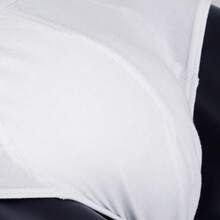 Norcotton 1pc Pure White Triangle Briefs, Pure Cotton Men's Underwear With Letter Print Waistband - White - View 4