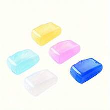3/5/6/8/12PCS,Portable Toothbrush Holder - Durable Travel Toothbrush Storage Box, Unscented, Easy To Clean Toothbrush Rack, Designed For Personal Care And Hygiene - Multicolor - View 2