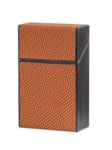 1PC Woven Texture 20-Cigarette Pack Protective Case Plastic Creative Portable Storage Box Cigarette Case Cover For Men And Women Exquisite Storage - Multicolor - View 6