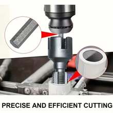 [Pipe Thread Cutting Tools] 3pcs Set Of Pipe Thread Cutting Tools, Suitable For 1/ 2inch PPR Internal And External Thread Processing With Taps And Cutters With Taped - Multi-color - View 2