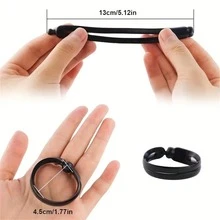 1pc/2pcs/4pcs/8pcs Magic Hair Scrunchie Bun Maker, Easy DIY Hair Accessory For Fashionable Bun And Ponytail Hairstyles - Black - View 2