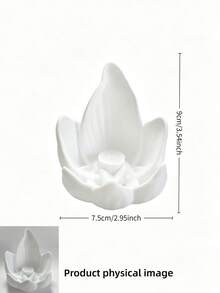 1pc Lotus Incense Holder, Creative Lotus Shaped Incense Burner, Helps Regulate Mood And Purify Air, Suitable For Living Room, Bedroom, Room, Desktop Decoration, Home Decor, Wedding, Essential Fragrance Tool For Yoga And Meditation Enthusiasts - Multiple Styles - View 8