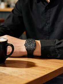 Guess Jam Tangan Pria Quartz dengan Casing Resin Transparan dan Tali Silikon Putih, Gaya Kronograf Multi-Dial Sporty, Aksesori Streetwear dan Liburan Akhir Pekan - Satu-Ukuran - View 8