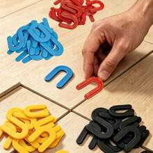 U-Shaped Tile Cross Spacers, Horseshoe-Shaped Tile Leveling Shims, Reusable Plastic Tile Gap Spacers, Suitable For Ceramic Tile, Glass, Marble, Stone Wall And Floor Installation - A-u Type - View 2