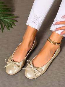 Women's Heart Sequin Mesh Pointed Toe Flat Mule Shoes, Elegant Slip-On Open Back Flat Sandals, Black Mule Shoes For Party And Daily Wear - Beige - View 3