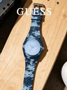 GUESS U0979L5 Women Cute Quartz Watch Soft Pink Silicone Strap Embossed Triangle Logo Dial 3ATM Youth‑Vibe Fashion Gift Wrist Watch For Ladies U0979L5 - one-size - View 18