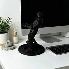 Dudukan Kontroler Multi-Platform Black Knight | Kompatibel dengan Kontroler /Series X|S/One dan Switch Pro | Dukungan Stabil, Desain Tahan Gores | Dekorasi Gaming Desktop, Hadiah Gamer Kreatif - Dudukan pengontrol multi-platform bertema Black Knight - View 9