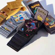 asmodee Pokémon Anime Gold Foil Card Box - Pokémon & Ash Character Collection | Rare Trading Cards For Collectors, Birthday Gifts | Shiny Black & Silver Foil Card Set, Perfect Gift For Collectors - Multi-color - View 2