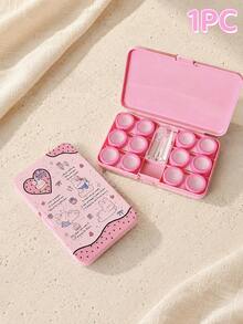 eyekan 6 Pairs Contact Lens Storage Case With Mirror, Portable Lens Organizer With Applicator Tools, Suitable For Clear And Colored Contact Lenses, Compact Travel Care Kit For Daily Use - Multicolor - View 14