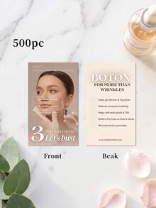 200/500/1000pcs Custom Medspa Business Card,Personalized Beauty Salon Info Card,Custom Photo And Text,Customized Paper Appointment Marketing Card For Aesthetic Clinic,Beauty Studio,Small Beauty Business Marketing Supplies - Multicolor - View 8