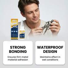 Metal Adhesive, Wood Metal Plastic Bonding, Waterproof Metal Glue For Home Use - B - View 2
