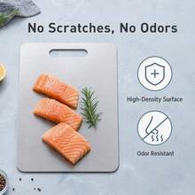 Kitchen Cutting Board, Stainless Steel Cutting Board, Double-Sided Cutting Surface, Easy To Clean And Store, Suitable For Fruits, Meats And Vegetables, Ideal For Kitchen, Picnic And New Year Celebration, Kitchen Utensil. - Multicolor - View 10