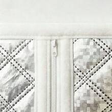 White Zipper, Winter Warm Curtains, Windproof And Heat-Insulating, Sunshade And Windproof, No Hole Installation, Easy To Install - White Cotton - View 3