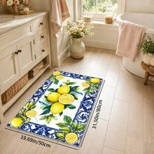 1pc, Pattern Printed Faux Cashmere Kitchen Mat, Absorbent Kitchen Floor Mat, Kitchen Carpet, Long Strip Foot Mat, Sink Front Mat, Suitable For Kitchen, Bathroom, Entryway, Hallway, Laundry Room And Home Decor - Multicolor - View 15