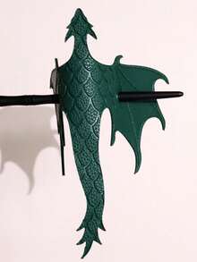 Vintage Medieval Dragon Hair Stick, PU Leather Flying Dragon Hair Clip, Gothic Style Flying Dragon Hair Accessory For Cosplay - Multicolor - View 6