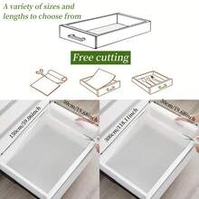 1 Roll Kitchen Cabinet Refrigerator Mat, Waterproof And Oil-Proof, EVA Material Plastic Drawer Liner, Non-Stick Refrigerator Mat, Suitable For School, Office, Home, Travel, Back To School Supplies - A - View 7