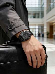 Guess Jam Tangan Pria Quartz dengan Casing Resin Transparan dan Tali Silikon Putih, Gaya Kronograf Multi-Dial Sporty, Aksesori Streetwear dan Liburan Akhir Pekan - Satu-Ukuran - View 7