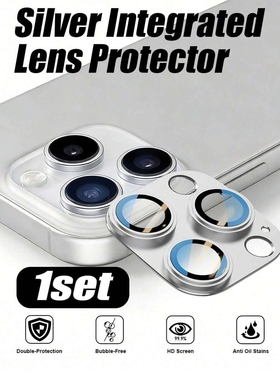Mr. War Gorilla 1pack[Silver Lens Protector]High-Hardness Material Effectively Prevents Lens Scratches, Anti-Fingerprint And Waterproof For Daily Use, Doesn't Leave Marks When Placed In Handbag With Keys And USB Drives. High-Transparency Design Ensures Delicate Lens Imaging, Sharp Edges When Shooting Text Or Details At Close Range. Compatible With IPhone 18promax/18pro/18/17e/17 Pro Max/17 Pro/17Air/17/16 Pro Max/16 Pro/16 Plus/16/15 Pro Max/15//14/13/12 And Other Models.