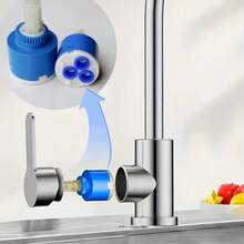 Kitchen Sink Cold And Hot Water Faucet Ceramic Valve Core Suitable For 35/40L Water Heater Mixed Water Valve, 35# 40# Faucet Valve Core, Universal For Kitchen And Bathroom Cold And Hot Water Faucet, Faucet Inner Core | Explosion-Proof Valve Core Accessory -- Faucet Repair And Maintenance Kit For Switch Repair Parts - Multicolor - View 1