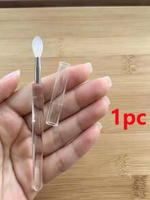 5pcs/1pc Reusable Transparent Silicone Makeup Brush Set, Includes Highlighter Brush, Professional Eyeshadow Brush, Makeup Tools - Multicolor - View 12
