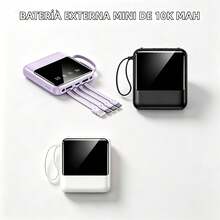 AMAZING VISION Practical And Functional Gift: 10000mAh Portable Charger With Built-In Cables, Fast Charging, Compact Design, Compatible With All Smartphones - Random - View 8