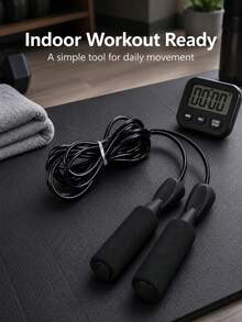 Tali Lompat 2/1 buah yang Dapat Diatur, Unisex, Cocok untuk Kebugaran Aerobik dan Latihan di Gym; Terbuat dari Bahan PVC dan Pegangan Busa, Ringan dan Cepat, Ideal untuk Kebugaran Luar Ruangan, Latihan Olahraga, dan Kompetisi. - MultiWarna - View 7