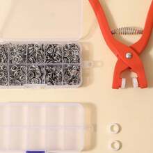 100/200/400pcs/Set-Five-Claw Snap Button Kit, Metal Snap Button Set For Sewing, With Manual Pressure Pliers Fasteners And Storage Box, Button Set For DIY Crafts, Clothing, Hats, Bags, No-Sew Snap Button Tool Set. Versatile Invisible Four-Way Snap Button Set. Art, Craft And Sewing Supplies, Clothing Sewing And Fabric Supplies, Convenient And Practical. Home & Living Products, Durable And Sturdy, - Multicolor - View 9