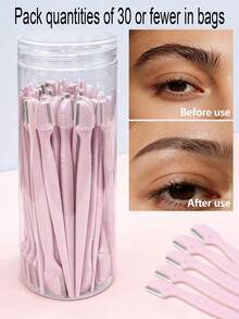 1/3/5/12/20pcs Eyebrow Scissors, Exfoliating And Hair Removal Tool, Multi-Color Hair Removal Tool, Beginner Eyebrow Shaping Tool Set, Precise Protective Cover, Women's Eyebrow Shaping Tool, Suitable For Daily Or Travel Use, Easy-To-Use Unisex Eyebrow Scissors For Trimming And Shaping Eyebrows (Under 30pcs Packed In Bag) - Multicolor - View 2