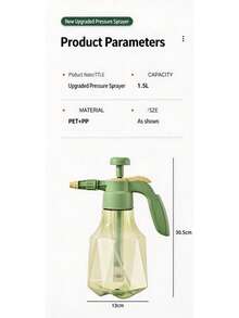 1pc Pneumatic Pressure Sprayer Bottle, High‑Pressure Watering Can For Home Gardening, Portable Small Handheld Spray Bottle For Plant Watering Spraying - A - View 2
