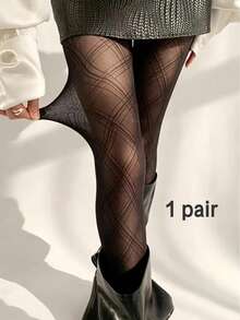 1/2pcs Sexy Women's Black Sheer Jumpsuit, Suitable For Holiday Parties - Multicolor - View 4