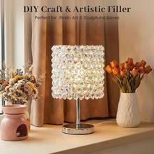 Bright Clear Vase Fillers, Acrylic Fake Crushed Ice Rocks Clear Gems Crystals Plastic Diamonds For Vase Fillers Centerpiece Fish Tank Table Scatter Phot Ography Props Display Decoration 100pcs - Multi-color - View 7