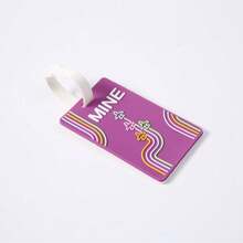 1pc Silicone Travel Luggage Tag With Waterproof ID Card, Checked Baggage Luggage Tag - Multicolor - View 15