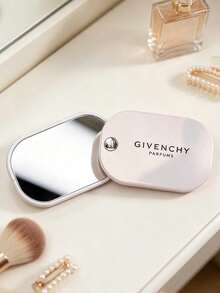 Givenchy Parfums Square Portable Handheld Travel Makeup Mirror With 4G Logo Compact Pocket Cosmetic Mirror For Daily Touch‑Up Elegant Women Holiday Gift - White - View 5