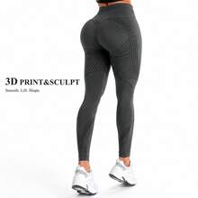 3D Body Sculpt 2.0 Compression Leggings, No Front Seam, Smooth Front - 2.0 Compression Grey - View 4