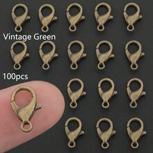 100pcs Random Mixed Color Lobster Clasp, Suitable For DIY Phone Chain End Clasp, Jewelry Clasp, Necklace, Bracelet, Anklet, Jewelry Making, Keychain, Bag Pendant, Accessory Making Material, DIY Jewelry Making Parts - Lobster Claw Clasp - View 14