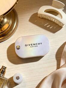 Givenchy Parfums Square Portable Handheld Travel Makeup Mirror With 4G Logo Compact Pocket Cosmetic Mirror For Daily Touch‑Up Elegant Women Holiday Gift - White - View 4