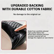 Luxury Car Neck Pillow, Nappa Headrest, Seat Cushion, Neck Support Pillow, Car Seat Pad, Comfortable And Breathable, Lumbar And Neck Support, Exquisite Embroidery, All-Season Use, Car Interior Decoration Accessories - A - View 4