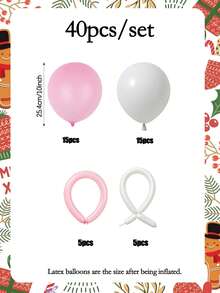 Set Kotak Hadiah Balon Natal 40/55pcs, Termasuk Balon Lateks Aneka Warna dan Balon Ajaib, Dekorasi DIY, Pajangan Pohon Natal, Pesta Liburan, Malam Tahun Baru, Pesta Natal di Rumah - Beraneka warna - View 14