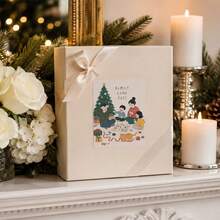 10Pcs Christmas Family Self-Adhesive Stickers, Cozy Holiday Illustration Decals For Journal, Notebook, Scrapbook, Gift Wrapping & Festive Home Decoration - 10Pcs - View 7