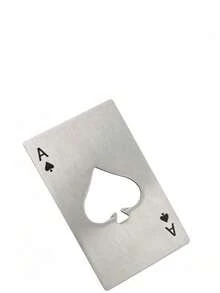 Poker Card Ace Spade A Beer Bottle Opener Stainless Steel Card-Style Beer Opener Portable Creative Pocket Bottle Opener Tool, Party Fun Opening Tool, Best Gift To Give, Most Satisfying Gift - Multicolor - View 14