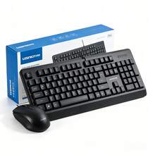 USB Wired Keyboard And Mouse Combo, Standard Keyboard With Numeric Keypad, Ergonomic Optical Mouse Plug & Play, Durable Office Kit For PC, Computer, Laptop, Home And Daily Work, Black - View 8