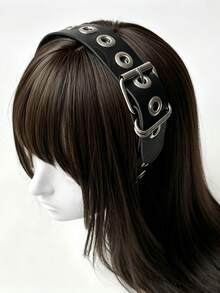1Pc Punk-Style Lady's Hairband, Gothic Punk Rock Hairpin, Suitable For Cosplay, Halloween And Daily Hair Accessory Wear. Women's Hair Accessory. - Multicolor - View 6