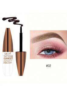 Waterproof Semi-Permanent Eyebrow Tint Gel - Eyebrow Tattoo Ink, Long-Lasting And Smudge-Proof, Suitable For All Light Beige Skin Tones. Peel-Off Eyebrow Gel, Matte Finish, Long-Lasting Waterproof, Semi-Permanent Dye, Fast-Acting, Easy To Apply And Color, Twist-Off Design For Easy Cleaning, Pocket-Sized For Travel Convenience, Suitable For Music Festivals, Parties, Easter And Holiday Gifts - Multicolor - View 8
