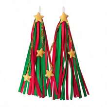 1 Pair New Bicycle Handlebar Star Ribbon, Electric Bike Motorcycle Handlebar Ribbon, Handlebar Tassel Ribbon, Bicycle Handlebar Decoration Accessories, Balance Scooter Skateboard Handlebar Universal Decoration Ribbon - Multicolor - View 13
