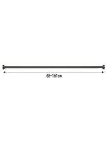 1pc Extra Long Stainless Steel Telescopic Shower Curtain Rod, Curtain Rod, Door Curtain, Wardrobe Rod, Shower Curtain Rod, Tension Rod, Clothes Drying Rod, Pull Curtain Rod, Window Curtain Rod, Wardrobe Hanging Rod, Extendable Rod, Laundry Drying Rod, Hanging Rod Bracket, Kitchen Utensil Storage Rod, Black Room Divider, Spring Curtain Rod, Spring Shower Curtain Rod, No Drilling Required, Adjustable Bathroom Divider Spring Rod - A - View 13
